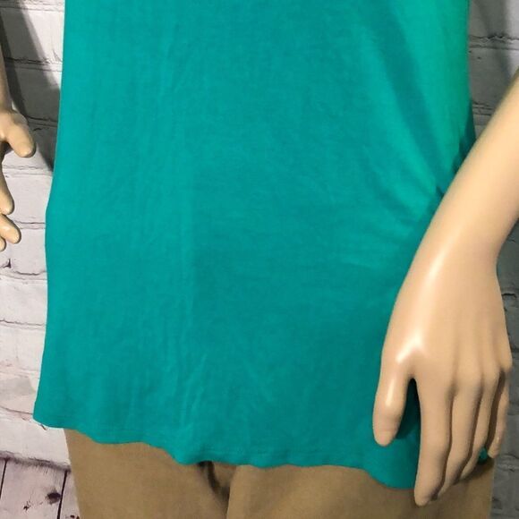 Canyon River Blues Jewel Green Vneck Tee M - Picture 3 of 10